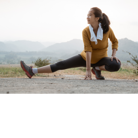 Pregnant Woman Stretching With Yoga Ball 