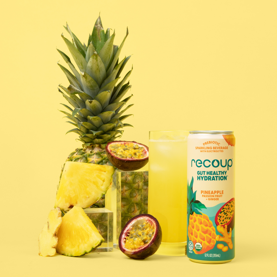 Pineapple Passionfruit + Ginger Prebiotic Sparkling Beverage