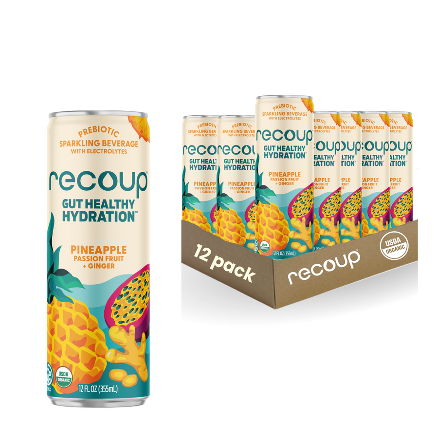 Pineapple Passionfruit + Ginger Prebiotic Sparkling Beverage