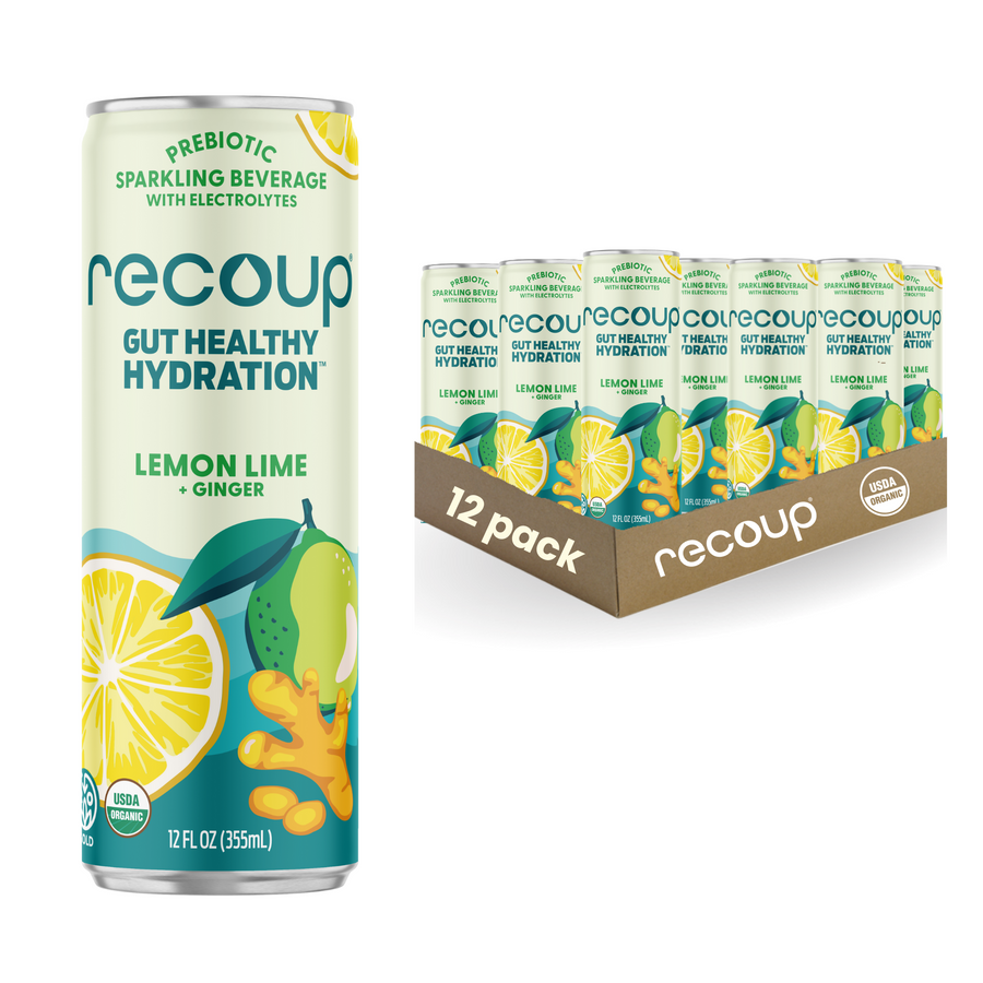 Lemon Lime + Ginger Prebiotic Sparkling Beverage